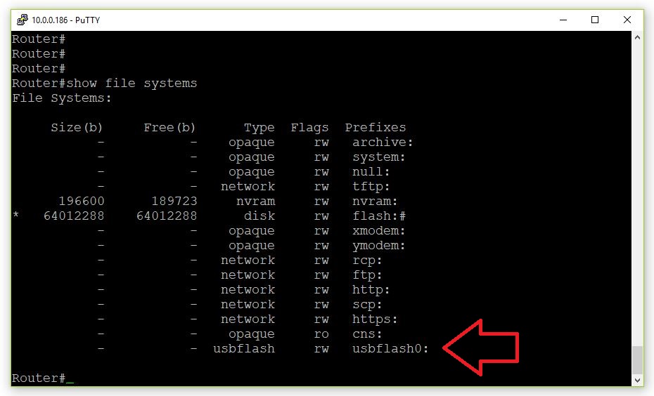 show file system command