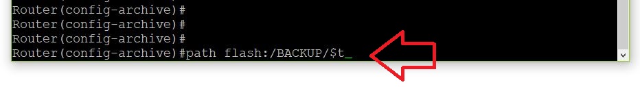 defining backup location and file name